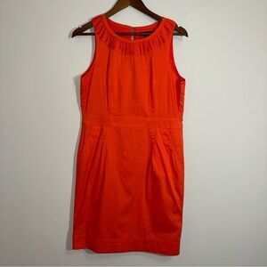 Banana Republic Women’s Orange Sheath Sleeveless Dress Size 8